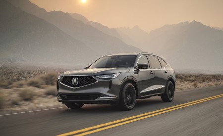 2022 Acura MDX SH-AWD Advance (Color: Liquid Carbon Metallic) Front Three-Quarter Wallpapers 450x275 (23)