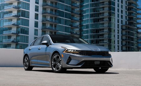 2021 Kia K5 EX 1.6T FWD Front Three-Quarter Wallpapers 450x275 (13)