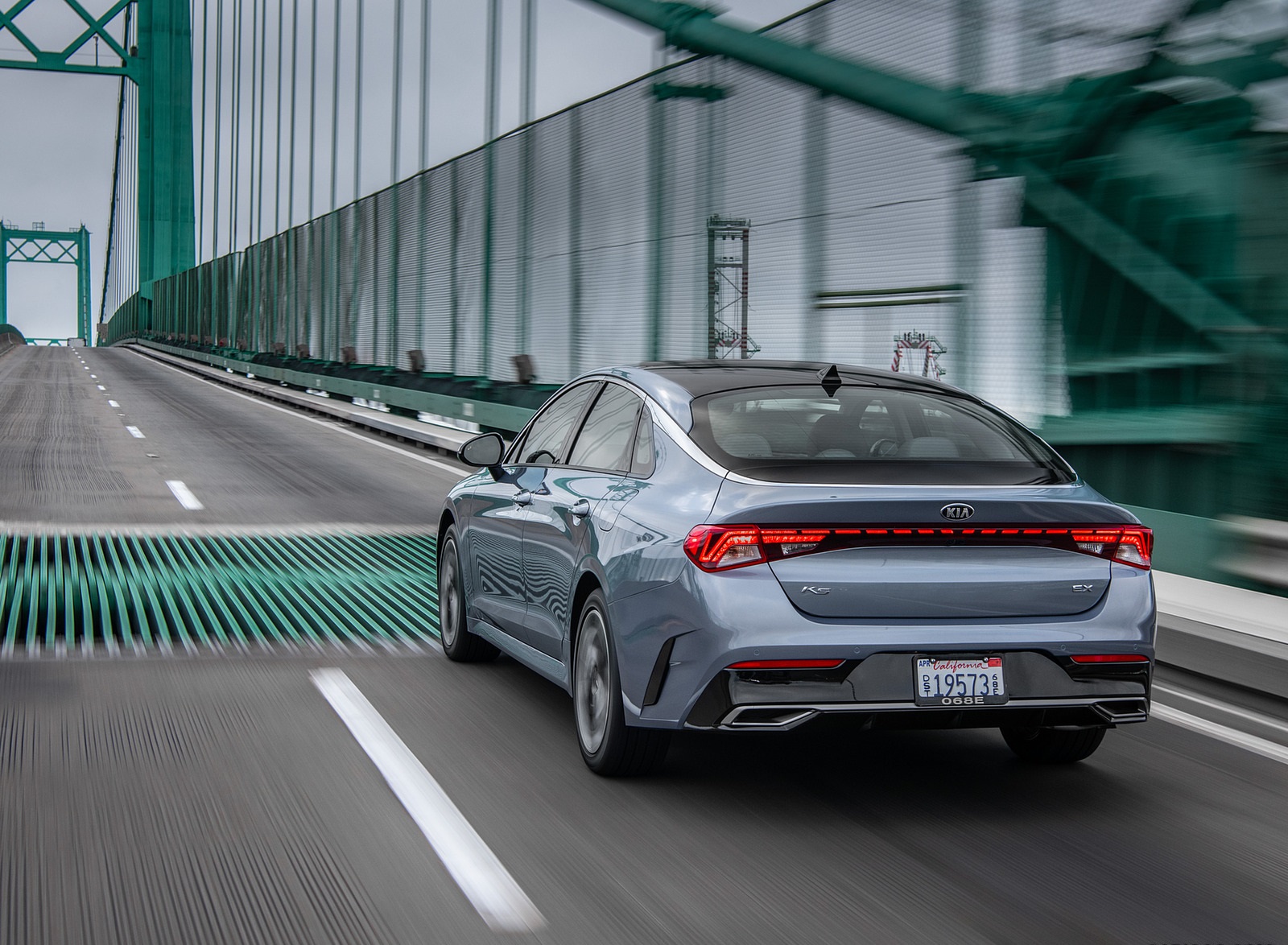2021 Kia K5 EX 1.6T FWD Rear Three-Quarter Wallpapers  (4)