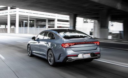 2021 Kia K5 EX 1.6T FWD Rear Three-Quarter Wallpapers 450x275 (8)