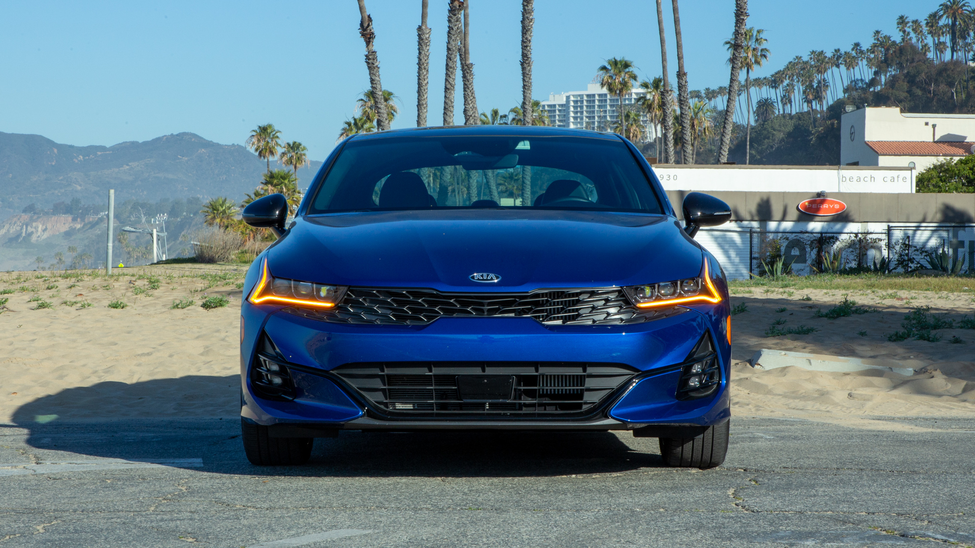 2021 Kia K5 GT (Color: Sapphire Blue) Front Wallpapers (2)