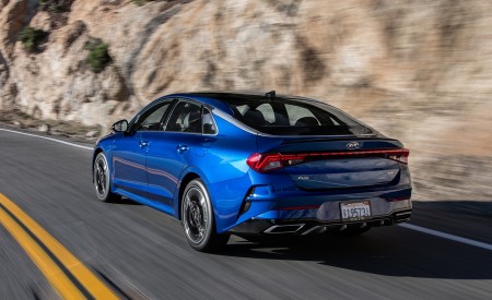 2021 Kia K5 GT-Line 1.6T FWD Rear Three-Quarter Wallpapers  450x275 (4)