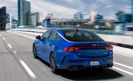 2021 Kia K5 GT Rear Three-Quarter Wallpapers  450x275 (3)