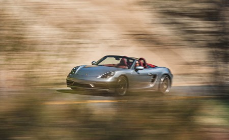 2021 Porsche 718 Boxster GTS 4.0 25 Years (Color: GT Silver) Front Three-Quarter Wallpapers 450x275 (27)