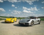 2021 Porsche 718 Boxster GTS 4.0 25 Years and 1996 Boxster Front Three-Quarter Wallpapers 150x120