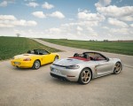 2021 Porsche 718 Boxster GTS 4.0 25 Years and 1996 Boxster Rear Three-Quarter Wallpapers 150x120