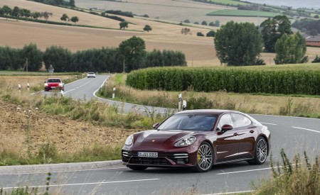2021 Porsche Panamera Turbo S (Color: Cherry Metallic) Front Three-Quarter Wallpapers 450x275 (22)
