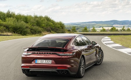 2021 Porsche Panamera Turbo S (Color: Cherry Metallic) Rear Wallpapers 450x275 (28)