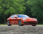 2021 Porsche Panamera Turbo S (US-Spec; Color: Papaya Metallic) Front Three-Quarter Wallpapers 150x120
