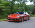 2021 Porsche Panamera Turbo S (US-Spec; Color: Papaya Metallic) Front Three-Quarter Wallpapers 150x120