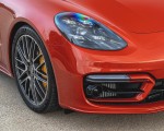 2021 Porsche Panamera Turbo S (US-Spec; Color: Papaya Metallic) Headlight Wallpapers 150x120