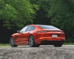 2021 Porsche Panamera Turbo S (US-Spec; Color: Papaya Metallic) Rear Three-Quarter Wallpapers 150x120