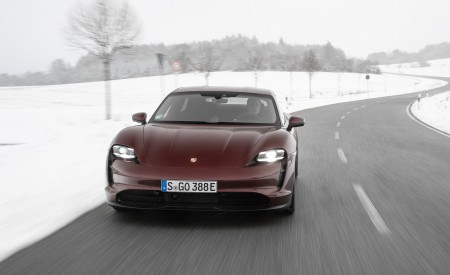 2021 Porsche Taycan (Color: Cherry Metallic) Front Wallpapers 450x275 (105)
