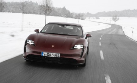 2021 Porsche Taycan (Color: Cherry Metallic) Front Wallpapers 450x275 (106)