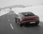 2021 Porsche Taycan (Color: Cherry Metallic) Rear Three-Quarter Wallpapers  150x120