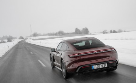 2021 Porsche Taycan (Color: Cherry Metallic) Rear Wallpapers 450x275 (116)