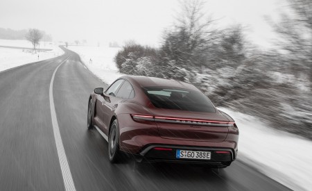 2021 Porsche Taycan (Color: Cherry Metallic) Rear Wallpapers 450x275 (109)