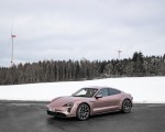 2021 Porsche Taycan (Color: Frozen Berry Metallic) Front Three-Quarter Wallpapers 150x120