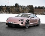 2021 Porsche Taycan (Color: Frozen Berry Metallic) Front Three-Quarter Wallpapers 150x120