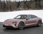 2021 Porsche Taycan (Color: Frozen Berry Metallic) Front Three-Quarter Wallpapers 150x120
