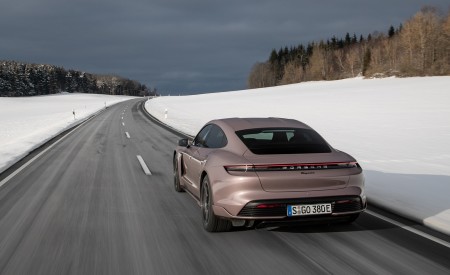 2021 Porsche Taycan (Color: Frozen Berry Metallic) Rear Wallpapers 450x275 (155)