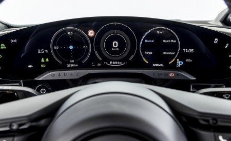 2021 Porsche Taycan (Color: Ice Grey Metallic) Digital Instrument Cluster Wallpapers 450x275 (85)