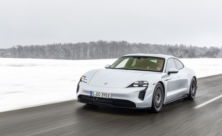 2021 Porsche Taycan (Color: Ice Grey Metallic) Front Wallpapers 450x275 (61)