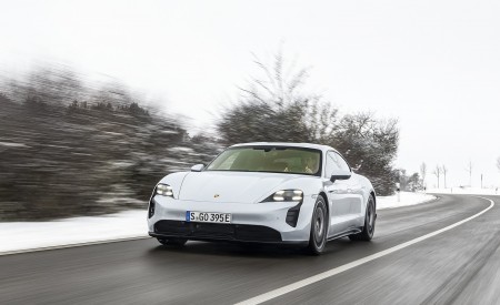 2021 Porsche Taycan (Color: Ice Grey Metallic) Front Wallpapers  450x275 (64)