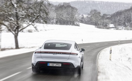 2021 Porsche Taycan (Color: Ice Grey Metallic) Rear Wallpapers 450x275 (67)