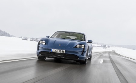 2021 Porsche Taycan (Color: Neptune Blue) Front Wallpapers 450x275 (6)