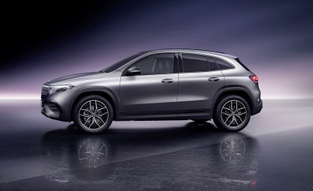 2022 Mercedes-Benz EQA AMG Line (Color: Mountain Grey Magno) Side Wallpapers 450x275 (51)