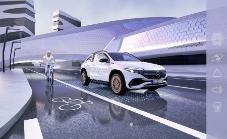 2022 Mercedes-Benz EQA Active Blind Spot Assist with exit warning function Wallpapers 450x275 (79)