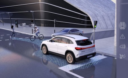 2022 Mercedes-Benz EQA Driving assistance systems in the EQA; Active Brake Assist Wallpapers 450x275 (80)