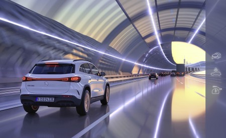 2022 Mercedes-Benz EQA Driving assistance systems in the EQA; Active Distance Assist DISTRONIC with tailback function Wallpapers 450x275 (81)