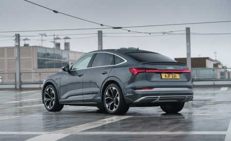 2021 Audi e-tron S Sportback (UK-Spec) Rear Three-Quarter Wallpapers  450x275 (48)
