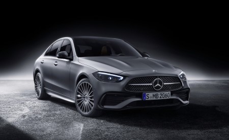 2022 Mercedes-Benz C-Class (Color: Selenite Grey Magno) Front Three-Quarter Wallpapers 450x275 (37)