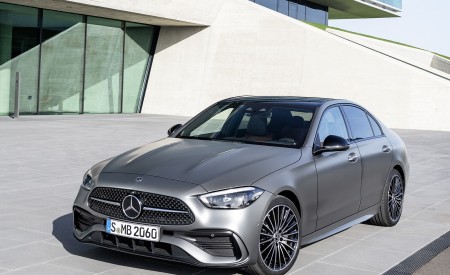 2022 Mercedes-Benz C-Class (Color: Selenite Grey Magno) Front Three-Quarter Wallpapers 450x275 (16)