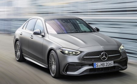 2022 Mercedes-Benz C-Class (Color: Selenite Grey Magno) Front Three-Quarter Wallpapers 450x275 (7)