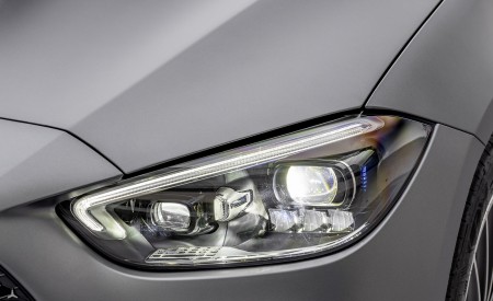 2022 Mercedes-Benz C-Class (Color: Selenite Grey Magno) Headlight Wallpapers 450x275 (27)