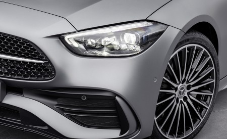 2022 Mercedes-Benz C-Class (Color: Selenite Grey Magno) Headlight Wallpapers 450x275 (28)