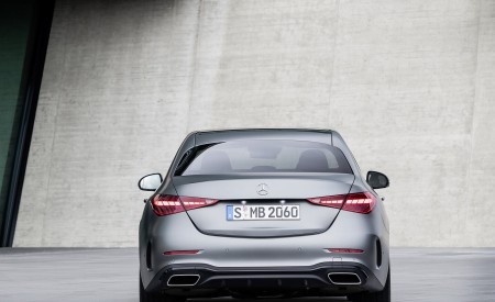 2022 Mercedes-Benz C-Class (Color: Selenite Grey Magno) Rear Wallpapers 450x275 (20)