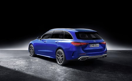 2022 Mercedes-Benz C-Class Wagon T-Model (Color: Spectral Blue) Rear Three-Quarter Wallpapers 450x275 (41)