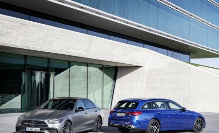 2022 Mercedes-Benz C-Class Wagon T-Model (Color: Spectral Blue) Wallpapers 450x275 (19)