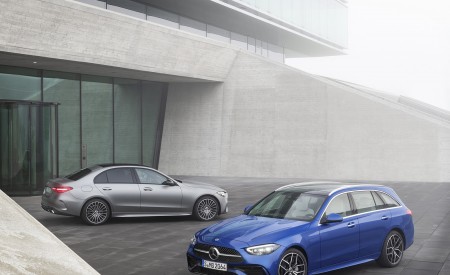 2022 Mercedes-Benz C-Class Wagon T-Model (Color: Spectral Blue) Wallpapers 450x275 (20)