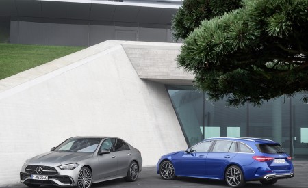 2022 Mercedes-Benz C-Class Wagon T-Model (Color: Spectral Blue) Wallpapers 450x275 (21)