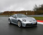 2022 Porsche 911 GT3 (Color: Dolomite Silver Metallic) Front Three-Quarter Wallpapers 150x120