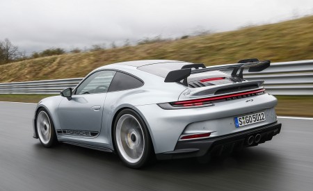 2022 Porsche 911 GT3 (Color: Dolomite Silver Metallic) Rear Three-Quarter Wallpapers 450x275 (189)