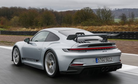 2022 Porsche 911 GT3 (Color: Dolomite Silver Metallic) Rear Three-Quarter Wallpapers 450x275 (190)