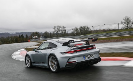 2022 Porsche 911 GT3 (Color: Dolomite Silver Metallic) Rear Three-Quarter Wallpapers 450x275 (191)