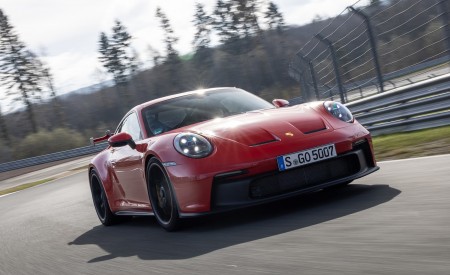 2022 Porsche 911 GT3 (Color: Guards Red) Front Three-Quarter Wallpapers 450x275 (10)